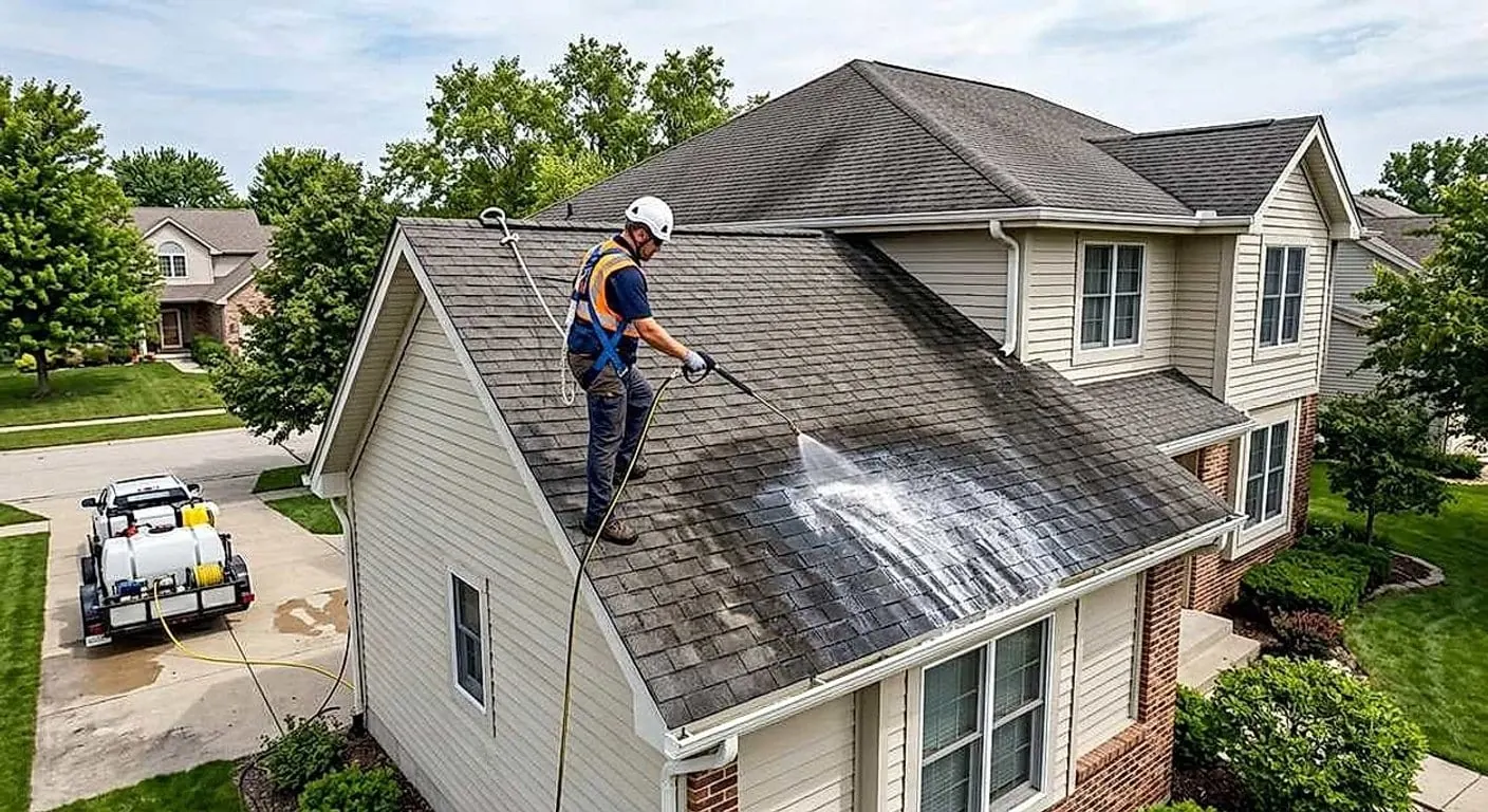 Roof Soft Washing in Appleton, WI